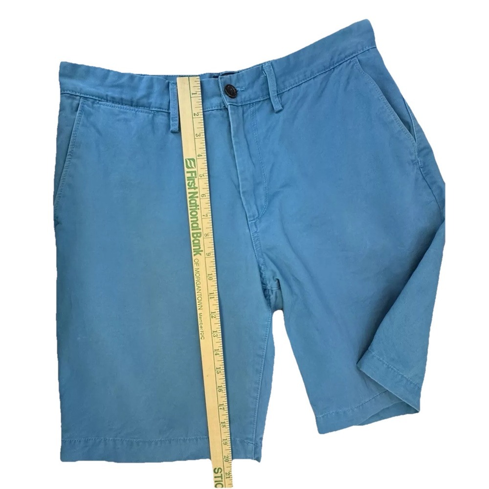 GAP Khaki Shorts Mens 32 Teal - Picture 5 of 8
